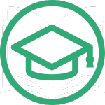 icono de estudios en referencia al trámite de extranjería de Conagro